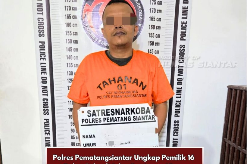 Polresta Pematangsiantar Berhasil Gagalkan 16 Paket Sabu di Jalan Pattimura.