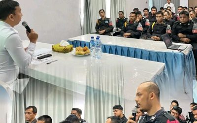 Kepala Rutan Tanjung Pura Gelar Rapat Dinas Jajaran Petugas untuk memperkuat Pengamanan.