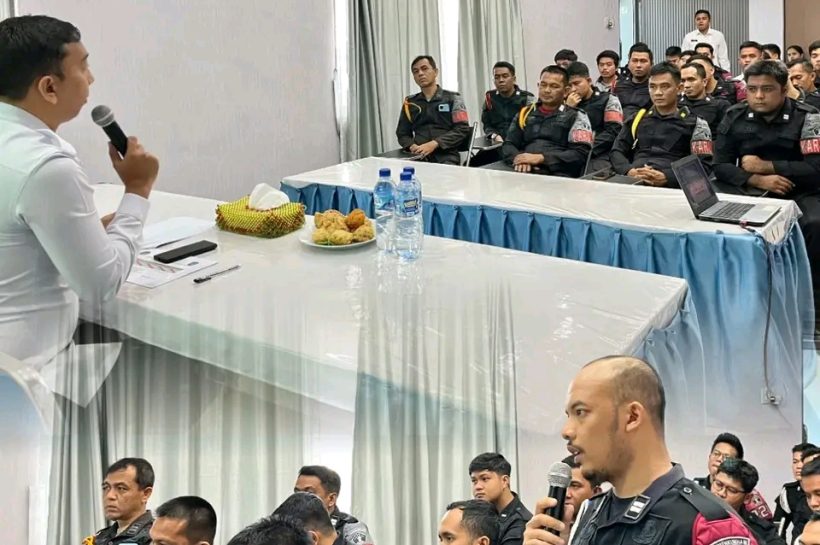 Kepala Rutan Tanjung Pura Gelar Rapat Dinas Jajaran Petugas untuk memperkuat Pengamanan.