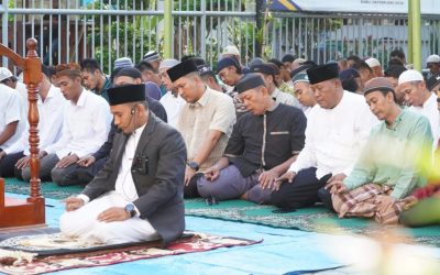 Laksanakan Ibadah Salat Id Bersama Petugas dan Warga Binaan Lapas Tebing Tinggi